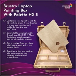 Brustro Artists' Laptop Painting Box with a Palette